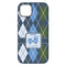 Blue Argyle iPhone 14 Pro Max Tough Case - Back