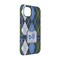 Blue Argyle iPhone 14 Pro Tough Case - Angle