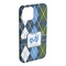 Blue Argyle iPhone 15 Plus Case - Angle
