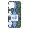 Blue Argyle iPhone 15 Pro Max Case - Back