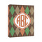 Brown Argyle 11x14 - Canvas Print - Angled View
