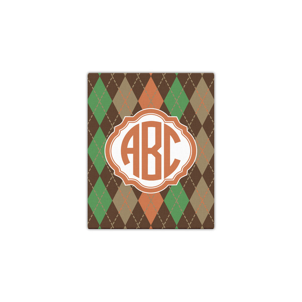 Brown Argyle 11x14 - Canvas Print - Front View