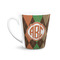 Brown Argyle 12 Oz Latte Mug - Front