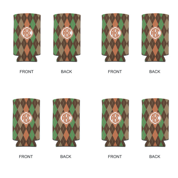 Brown Argyle 12oz Tall Can Sleeve - Set of 4 - APPROVAL