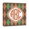 Brown Argyle Canvas Print - 12x12 (Personalized)
