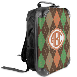 Brown Argyle Kids Hard Shell Backpack (Personalized)