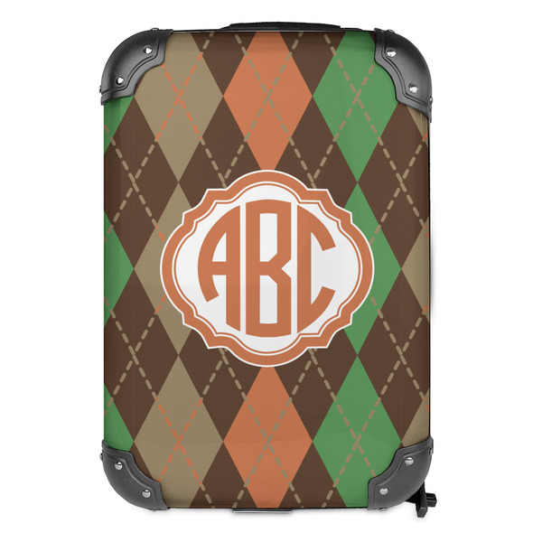 Brown Argyle 13" Hard Shell Backpacks - FRONT