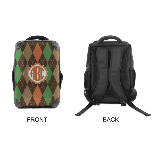 Brown Argyle 15" Backpack - APPROVAL