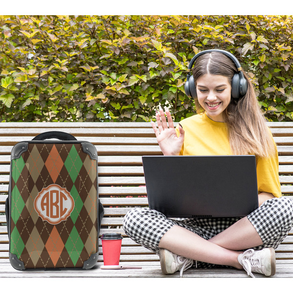 Brown Argyle 15" Backpack - LIFESTYLE