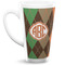 Brown Argyle 16 Oz Latte Mug - Front