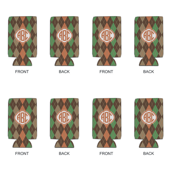 Brown Argyle 16oz Can Sleeve - Set of 4 - APPROVAL