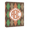 Brown Argyle 16x20 - Canvas Print - Angled View