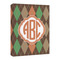 Brown Argyle Canvas Print - 16x20 (Personalized)