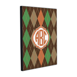 Brown Argyle Wood Prints (Personalized)