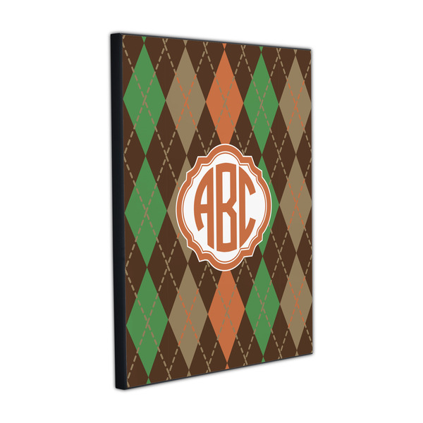 Custom Brown Argyle Wood Prints (Personalized)