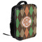 Brown Argyle 18" Hard Shell Backpacks - ANGLED VIEW