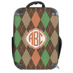 Brown Argyle 18" Hard Shell Backpack (Personalized)