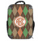 Brown Argyle Hard Shell Backpack (Personalized)