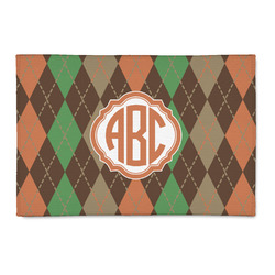 Brown Argyle 2' x 3' Indoor Area Rug (Personalized)