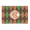 Brown Argyle 2' x 3' Indoor Area Rug (Personalized)