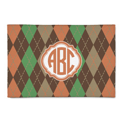 Brown Argyle 2' x 3' Patio Rug (Personalized)