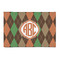 Brown Argyle Patio Rug (Personalized)