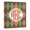 Brown Argyle Canvas Print - 20x24 (Personalized)