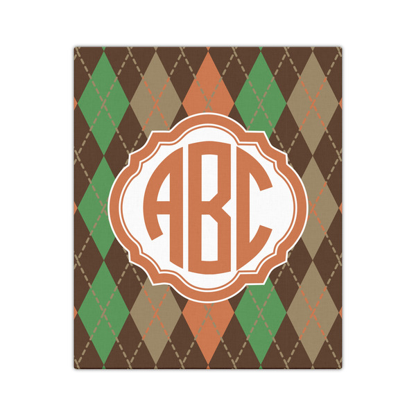 Brown Argyle 20x24 - Canvas Print - Front View