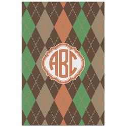 Brown Argyle Poster - Matte - 24x36 (Personalized)