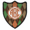 Brown Argyle 3 Point Shield