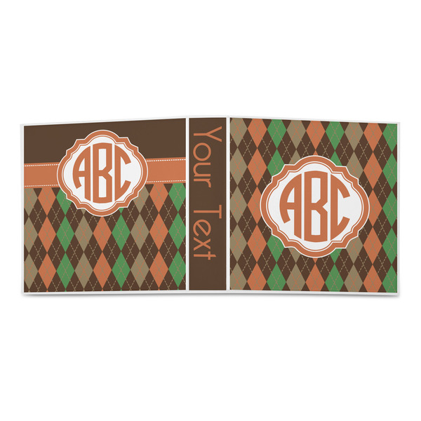 Brown Argyle 3-Ring Binder Approval- 2in