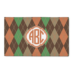 Brown Argyle 3' x 5' Indoor Area Rug (Personalized)