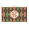 Brown Argyle 3' x 5' Patio Rug (Personalized)