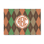 Brown Argyle 4' x 6' Indoor Area Rug (Personalized)