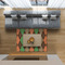 Brown Argyle 5'x7' Indoor Area Rugs - IN CONTEXT