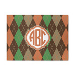 Brown Argyle 5' x 7' Indoor Area Rug (Personalized)