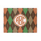 Brown Argyle Area Rug (Personalized)
