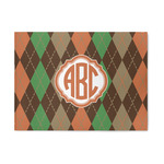 Brown Argyle 5' x 7' Patio Rug (Personalized)