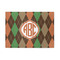 Brown Argyle 5' x 7' Patio Rug (Personalized)
