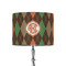 Brown Argyle 8" Drum Lamp Shade - Fabric (Personalized)