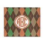Brown Argyle 8' x 10' Indoor Area Rug (Personalized)