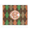 Brown Argyle 8' x 10' Indoor Area Rug (Personalized)