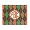 Brown Argyle 8' x 10' Patio Rug (Personalized)