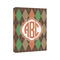 Brown Argyle 8x10 - Canvas Print - Angled View