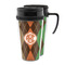 Brown Argyle Acrylic Travel Mug (Personalized)