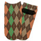 Brown Argyle Adult Ankle Socks