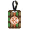 Brown Argyle Aluminum Luggage Tag (Personalized)