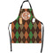 Brown Argyle Apron With Pockets w/ Monogram