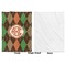 Brown Argyle Baby Blanket (Single Side - Printed Front, White Back)