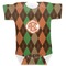Brown Argyle Baby Bodysuit (Personalized)
